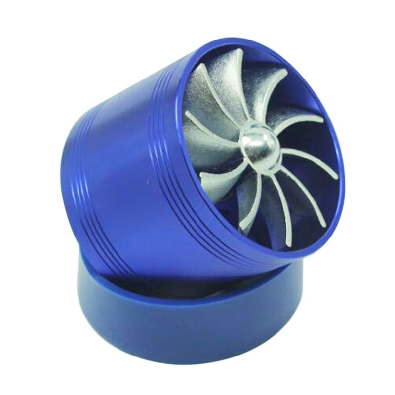 Universal Fuel Gas Saver Air Filter Intake Single Supercharger Turbine Turbo Fan - Image 4