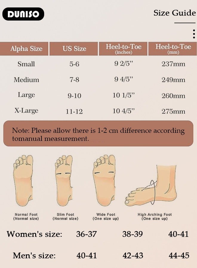 DUNISO House Slippers for Women, Cozy Bedroom Slippers with Non-Slip Soft Slippers, Open Toe Women's Slipper House Sandals for Indoor & Outdoor - Image 4