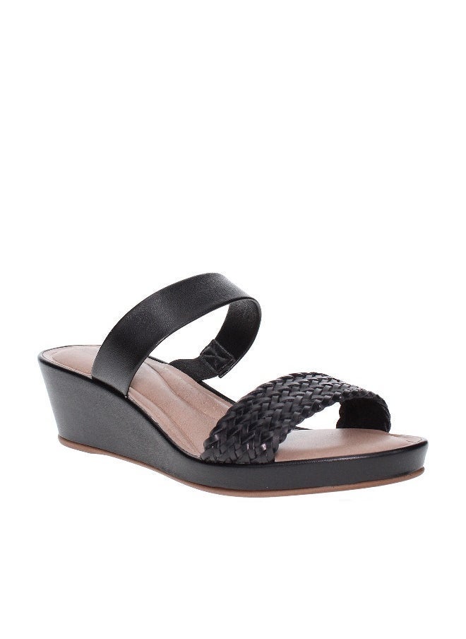 Beira Rio - Beira Rio Ladies Wedge Sandals Black | Made In Brazil - Image 1