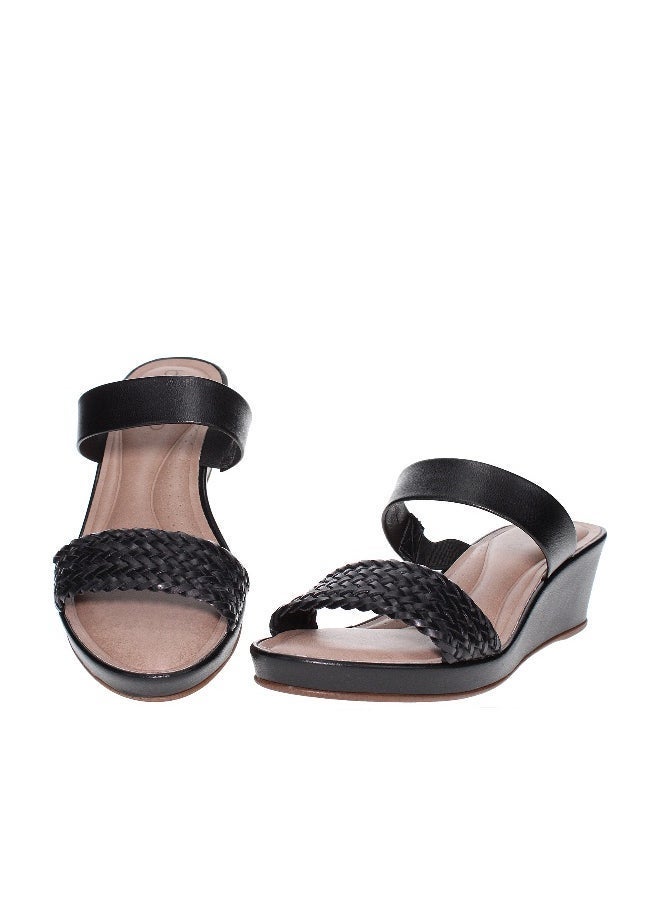 Beira Rio - Beira Rio Ladies Wedge Sandals Black | Made In Brazil - Image 1