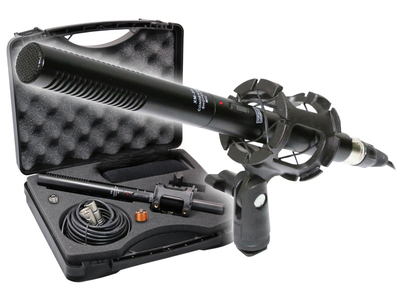 VidPro XM-55 13-Piece Professional Video & Broadcast Unidirectional Condenser Shotgun Microphone Kit - Complete Set Includes 2 Mounts Adapters Cables and More Perfect for Indoor and Outdoor Recording - Image 1