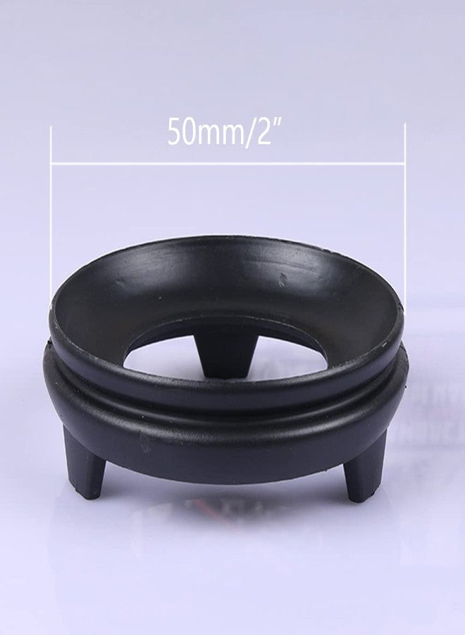 Teensery 4 Pcs Resin Round Sphere Stands Holder Egg Display Base for Crystal Ball Globe Stone Collections, Black (2 inch Diameter) - Image 2