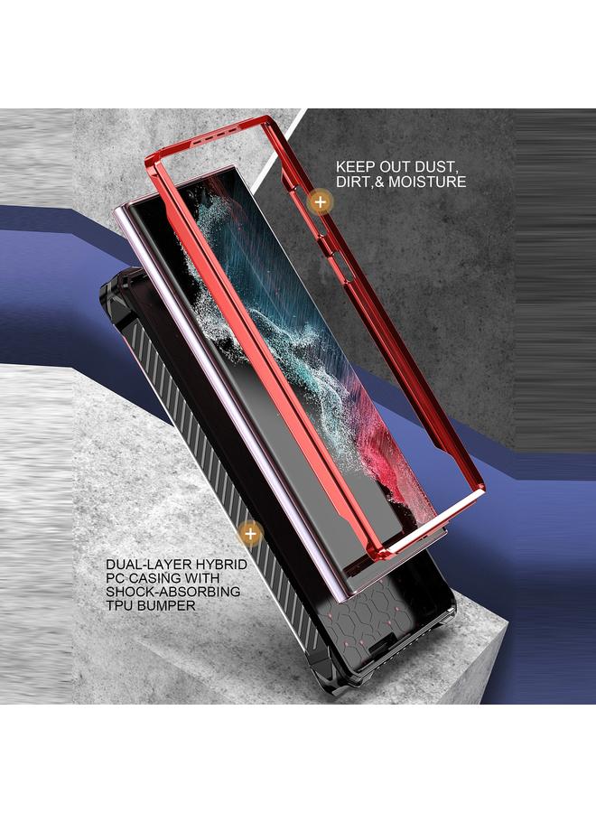 اس-توب جراب لهاتف Samsung Galaxy S23 Ultra 5G Armor Series جراب هاتف مزود بمشبك خلفي - Image 5