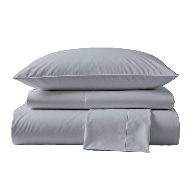 Peru Pima Bed Sheet Set  Full Size 4 Pieces 100 Peruvian Pima Cotton Percale 285 Thread Count Cooling Breathable  Soft HotelQuality Bedding Slate