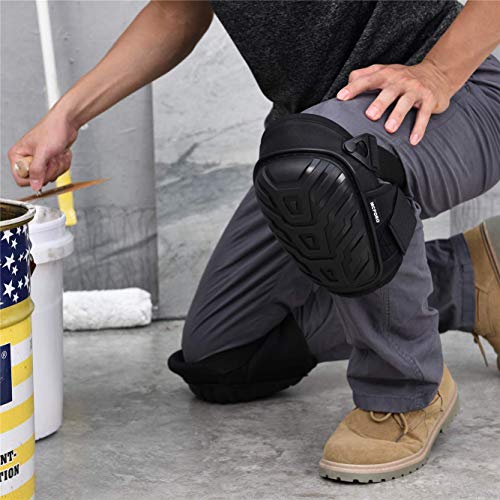 MCPORO Professional Knee Pads for Work – Breathable Heavy Duty Construction Pads With Foam Padding for Construction, Gardening, Flooring with Adjustable Non-Slip Straps (3) - Image 5