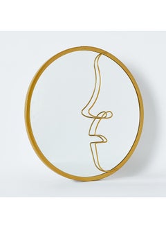 Home Box Vienna Face Decorative Round Metal Wall Mirror 35x1x35 cm  - Image 5