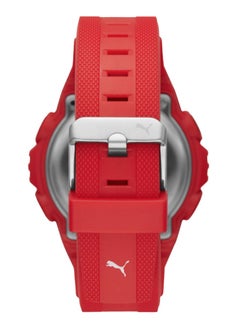 PUMA Digital Mechanical Watch for Men With Red Plastic Band- 10 ATM - PU P5040  - Image 3