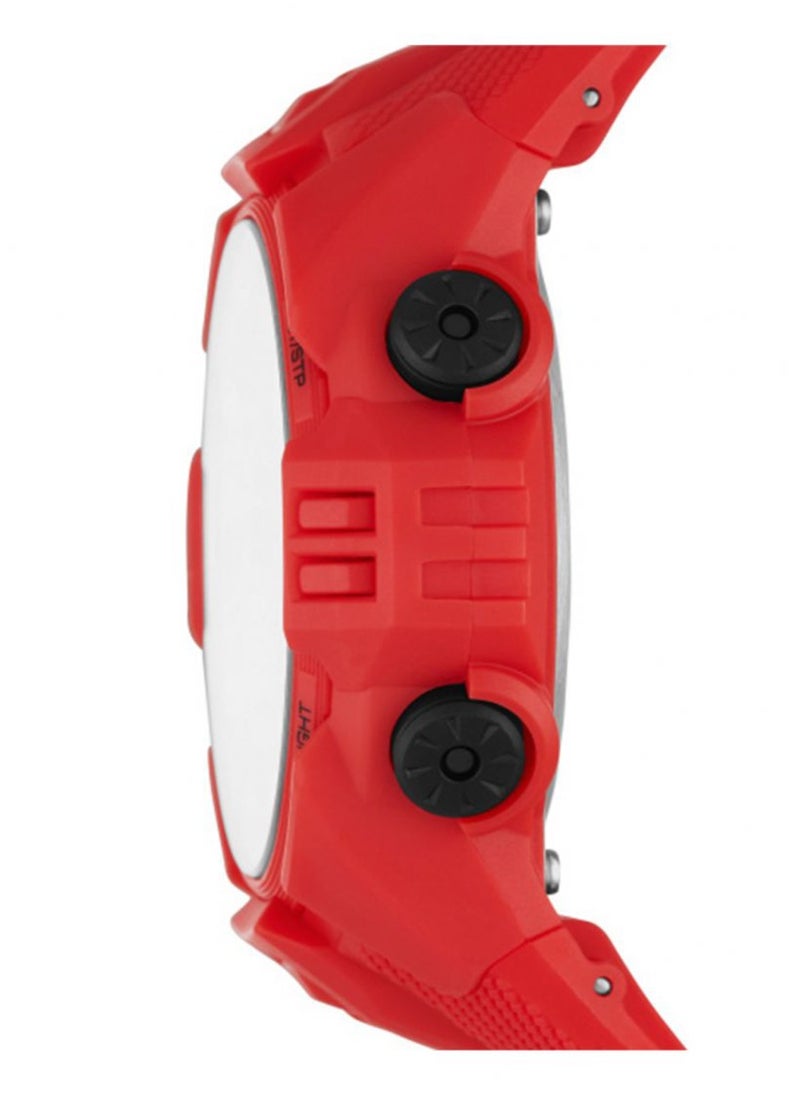 PUMA Digital Mechanical Watch for Men With Red Plastic Band- 10 ATM - PU P5040  - Image 2
