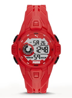 PUMA Digital Mechanical Watch for Men With Red Plastic Band- 10 ATM - PU P5040  - Image 1