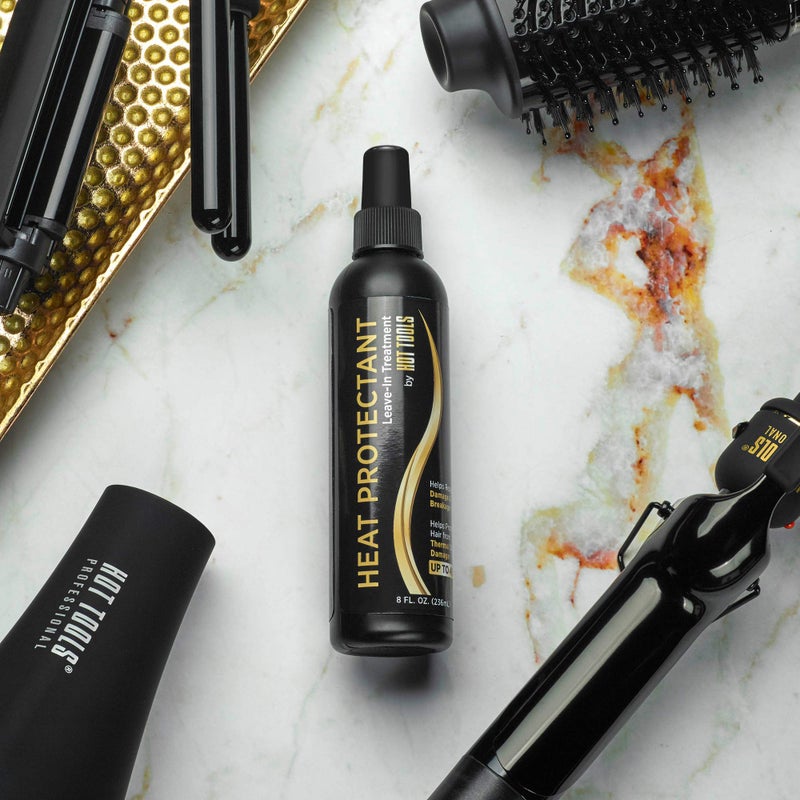 Hot Tools Hair Heat Protectant Leave-in Treatment Spray, 8 Ounce - Image 5