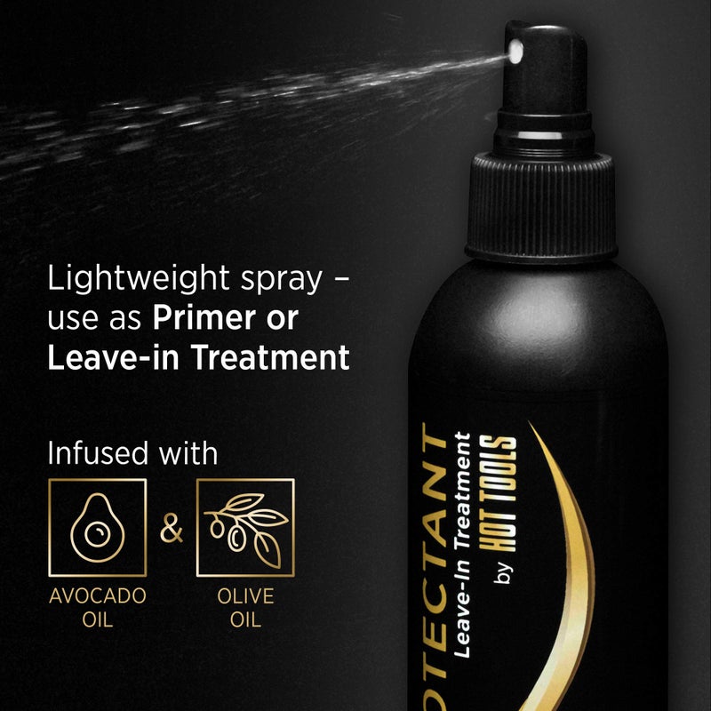 Hot Tools Hair Heat Protectant Leave-in Treatment Spray, 8 Ounce - Image 4