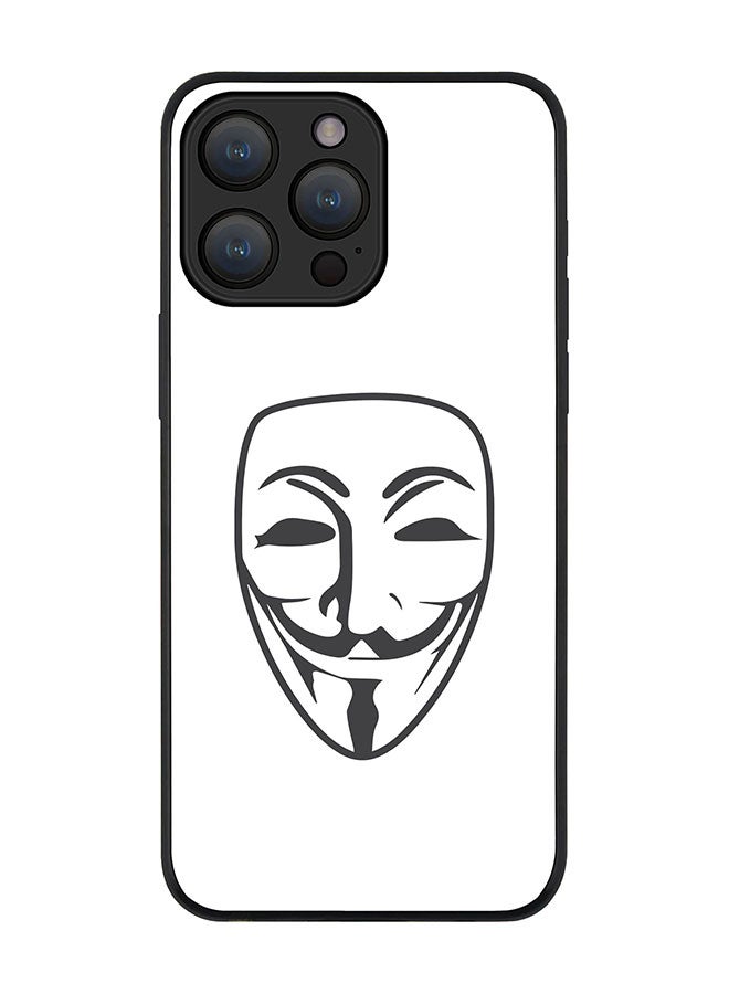 Stylizedd Cover for iPhone 15 Pro Case Rugged Black Slim fit Soft Flexible Anti Drop TPU Gel Thin Protective Phone Cases - Vendetta - Image 1