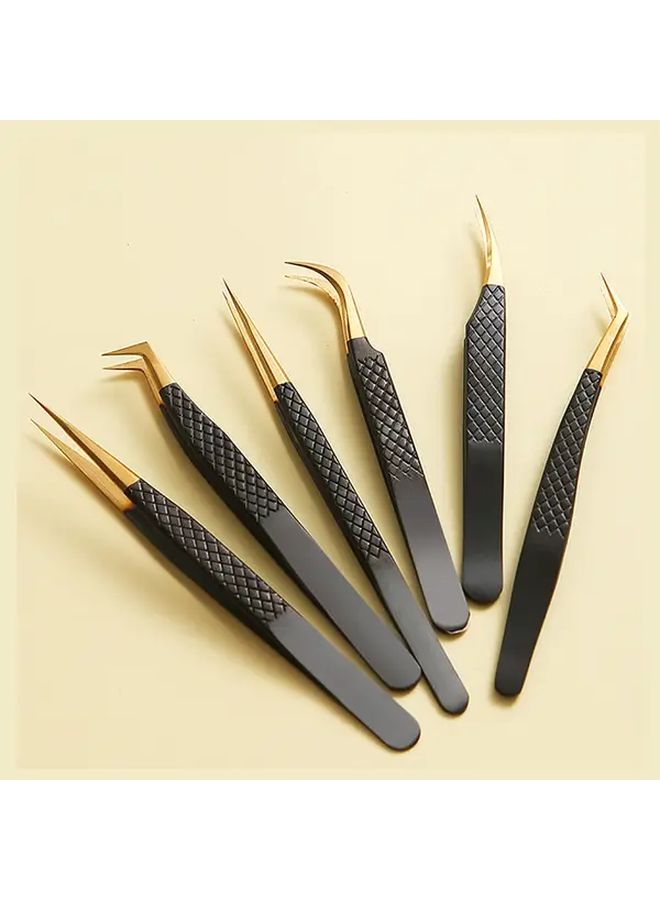 Professional Anti Static Non Magnetic 3D Eyelash Extension Tweezers Precision Makeup Tool For Lash Application N2 - Image 1