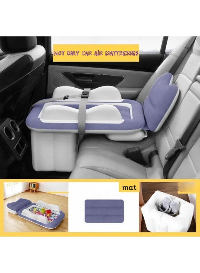 ILovhaprty Car Inflatable Mattress for Back Seat – Single Portable Air Bed with Flocking Surface & Wireless Battery-Powered Pump, Universal for Car/Train/Travel, Includes Safety Belt, Repair Kit & Storage Bag - Image 5