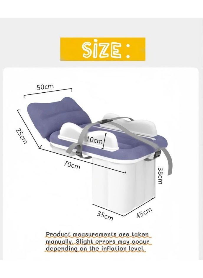 ILovhaprty Car Inflatable Mattress for Back Seat – Single Portable Air Bed with Flocking Surface & Wireless Battery-Powered Pump, Universal for Car/Train/Travel, Includes Safety Belt, Repair Kit & Storage Bag - Image 2