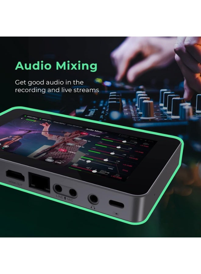 يولوليف جهاز YOLOLIV YoloBox Mini للبث المباشر متعدد الكاميرات محمول الكل في واحد للبث والتسجيل والتبديل - Image 4