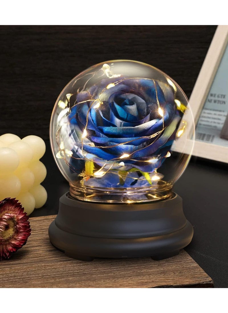 Generic Stunning Glass Dome Rose - Ideal Gift for Women on Birthdays & Anniversaries, Beautiful Artificial Flower Decor for Moms & Special Moments  - Image 2