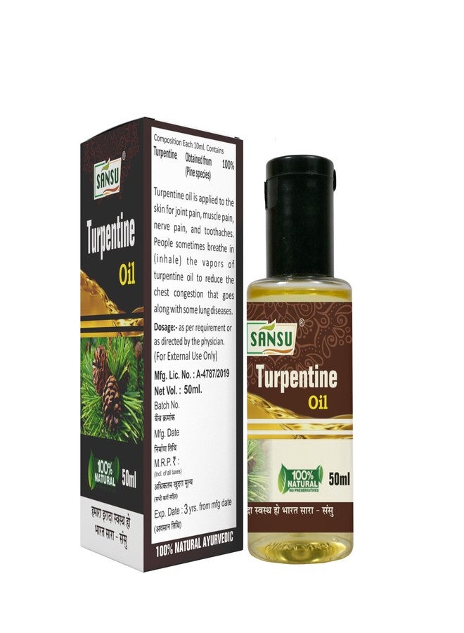Sansu Turpentine Ka Tail 50ml (Pack of 8) | Herbal Oil. - Image 2