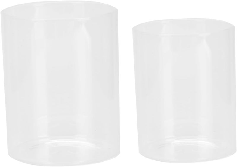 2pcs Candle Cups Simple Design Glass Votive Holders for Weddings Parties Home Decor for Tea Light Candles - Image 1