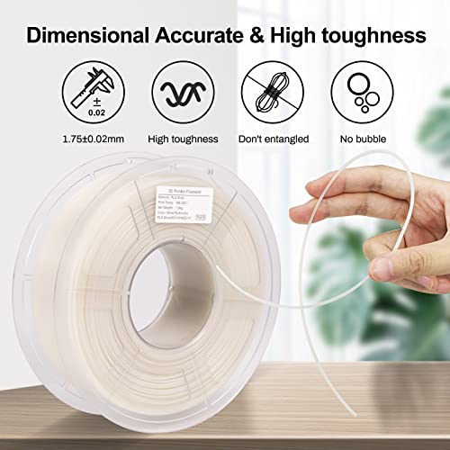 iSANMATE 3D Printer Filament, Glow in The Dark Filament Multicolor, Pla Filament 1.75 mm Green, Blue, Red, Dimensional Accuracy +/- 0.03 mm, 1KG/Spool - Image 2