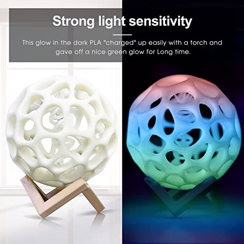 iSANMATE 3D Printer Filament, Glow in The Dark Filament Multicolor, Pla Filament 1.75 mm Green, Blue, Red, Dimensional Accuracy +/- 0.03 mm, 1KG/Spool - Image 4