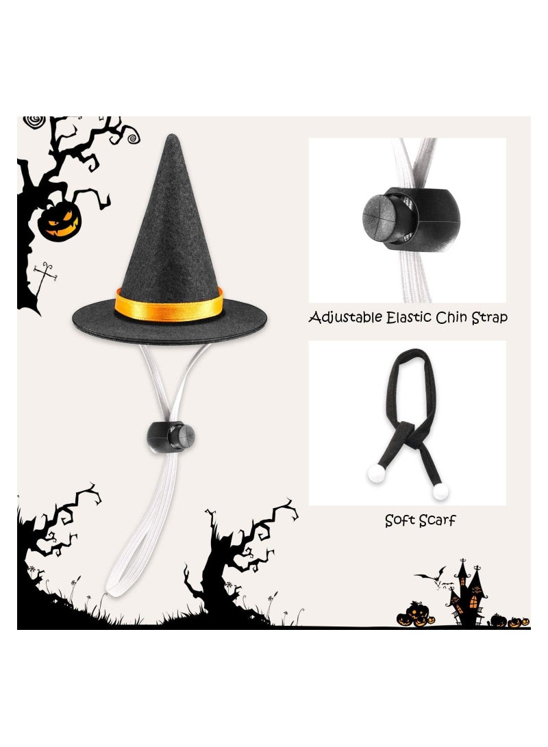 SOLARAE Bearded Dragon Hat Wizard Design, Lizard Halloween Witch Hat with Elastic Chin Strap, Halloween Wizard Hat Cosplay Reptile Apparel Outfit - Image 2