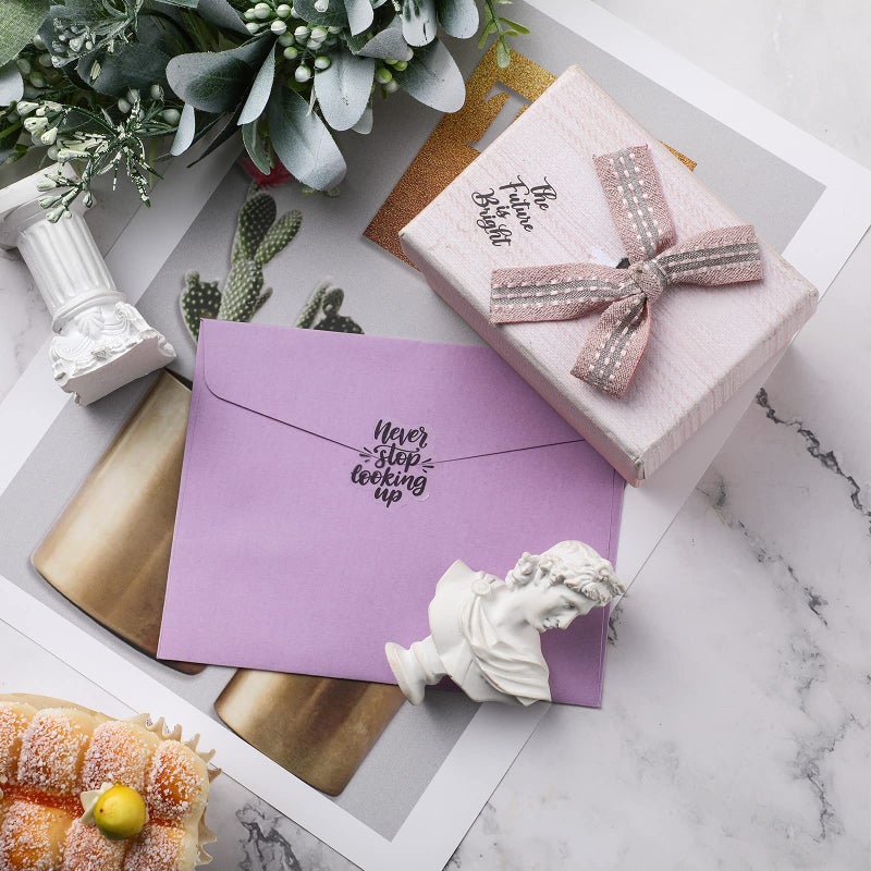 Glenmal 840 Pieces Inspirational Sticker Housekeeping Week Gifts Motivational Decal Aesthetic Words Sticker Word Sayings Decal for Teens Journaling Scrapbook(Transparent Color) - Image 2