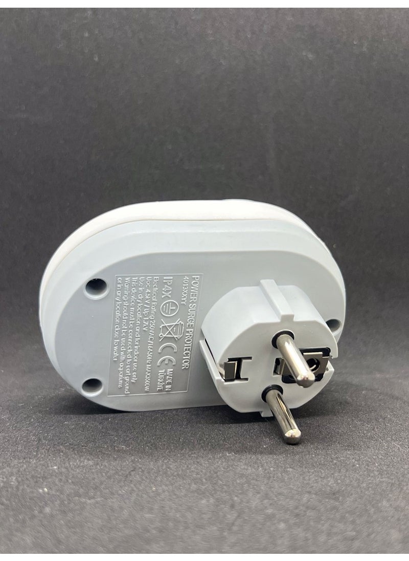 Nilson 5 Pieces Current Protected Single Plug Socket U+C-Type  - Image 4