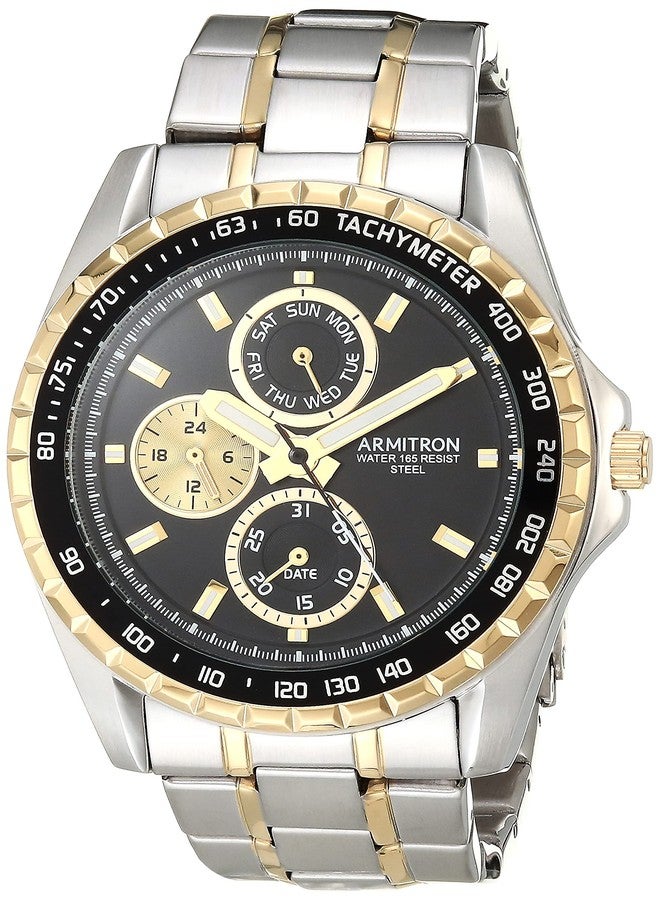 Armitron Men's Multi-Function Bracelet Watch, 20/5313, Two Tone - Image 1