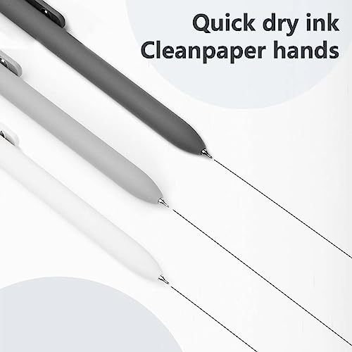MIUTME 6Pcs Gel Pens, Retractable Gel Pens Quick Dry Ink Pens Fine Point Premium Smooth Writing Pens, Aesthetic Pens for School & Office Supplies - Image 5