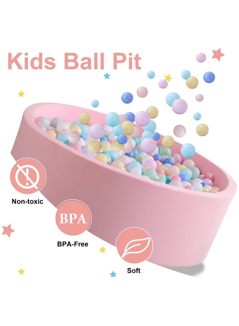 Paka Rabbit Foam Ball Pit, 35.4"x 11.8" Ball Pits for Toddlers, Soft Round Kiddie Baby Playpen Ball Pool for Kids, Ideal Gift for Babies Indoor and Outdoor Game - Image 3