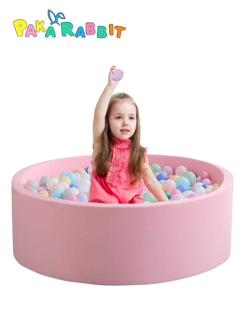 Paka Rabbit Foam Ball Pit, 35.4"x 11.8" Ball Pits for Toddlers, Soft Round Kiddie Baby Playpen Ball Pool for Kids, Ideal Gift for Babies Indoor and Outdoor Game - Image 1