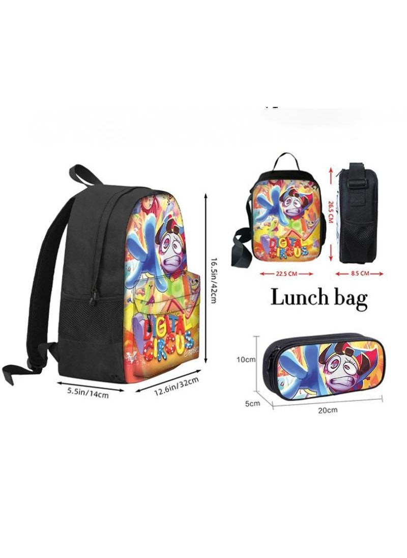 3 Pcs Anime The Amazing Digital Circus Backpack Set School Bag - pzsku/Z7B314F8A04A6B5883D08Z/45/_/1705398445/bf949c23-a567-43a6-a21a-07521f5cf04a