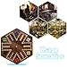 Wahartoly 20 in Wooden Fast Track Board Game Original Wahoo Board Game for 6 and 4 Players with Marbles and Dices Burnt Color Board Marble GameLarge - Image 4