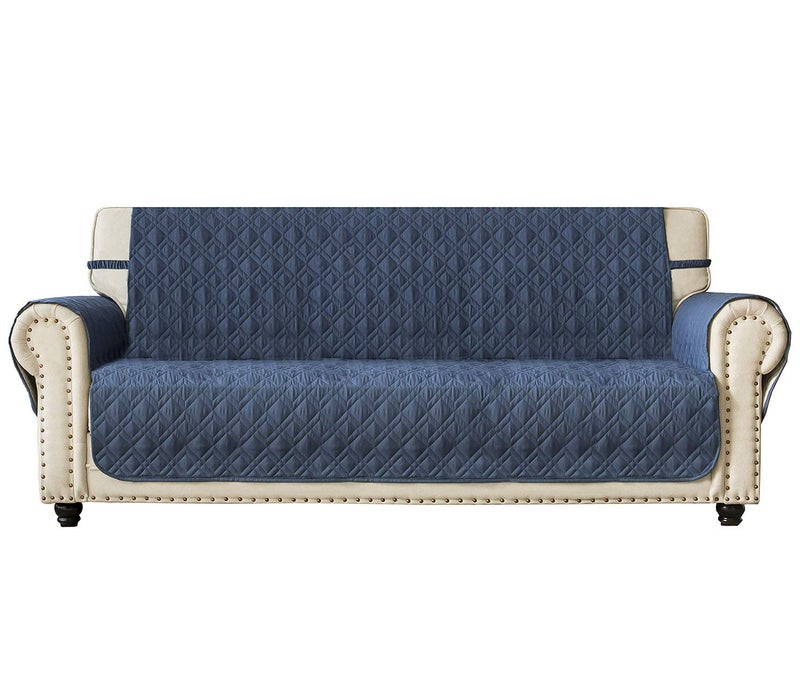 Ameritex Couch Sofa Slipcover 100 Waterproof Nonslip Quilted Furniture Protector Slipcover for Dogs Children Pets Sofa Slipcover Machine Washable Blue 68 - Image 1