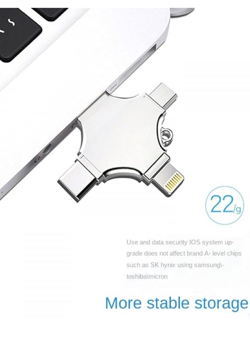 Flash Drive Universal 4-in-1 USB Adapter of 1TB Type-C, Android, iPhone & Laptop Compatiblea - Image 4