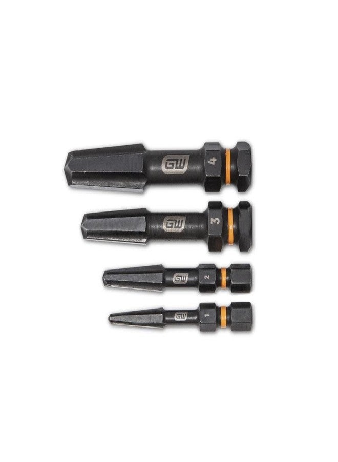 GEARWRENCH 4 PC. Bolt Biter Screw Extraction Set - 84787, Chrome, Large - Image 1