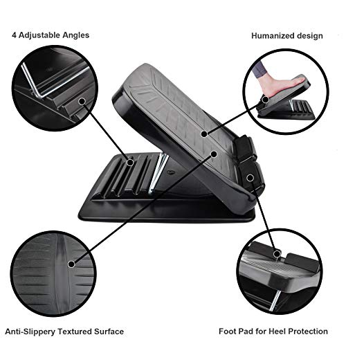 AIFUSI Slant Board, Calf Stretcher Ankle and Foot Incline Board for Stretching Tight Calves or Plantar Fasciitis Adjustable 4 Level (330 lb Capacity), Strength Training Equipment Leg Machines - Image 2