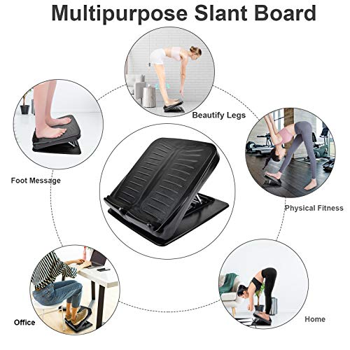AIFUSI Slant Board, Calf Stretcher Ankle and Foot Incline Board for Stretching Tight Calves or Plantar Fasciitis Adjustable 4 Level (330 lb Capacity), Strength Training Equipment Leg Machines - Image 4