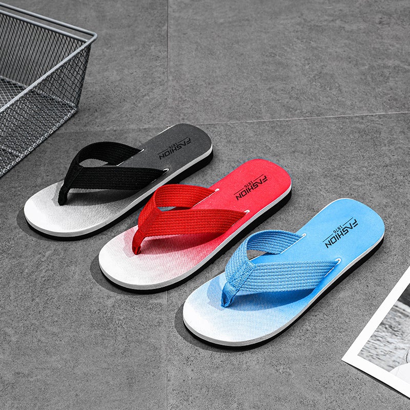2023 Summer Mens Fashion Flip-Flops Black - Image 5