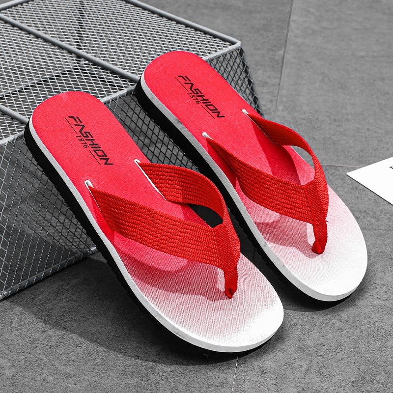 2023 Summer Mens Fashion Flip-Flops Black - Image 3