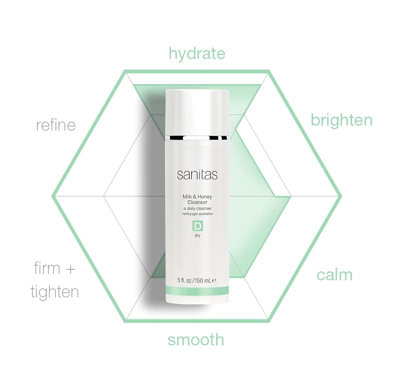 Sanitas Skincare Milk & Honey Cleanser, Rich, Restorative Cleanser, Cleanser for Dry Skin, 5 Ounces - Image 3