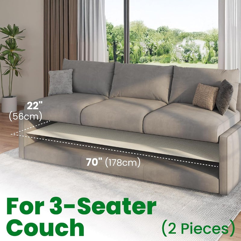 ECOHomes Couch Cushion Grip Pad, Couch Cushion Non Slip Pads Keep Sofa Cushions from Sliding - Anti Slip Sofa & Patio Grips Mattress Gripper Stopper Stop Slide & Prevent Sliding (3 Seater [2PCs Pack]) - Image 3