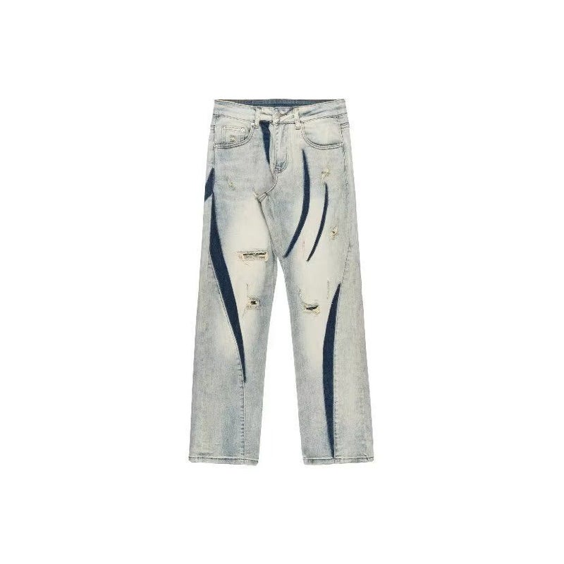Unisex Classic Denim Jeans Loose Fit Daily Outdoor Wear - Image 1