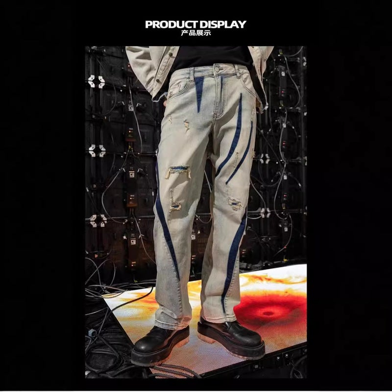 Unisex Classic Denim Jeans Loose Fit Daily Outdoor Wear - Image 4