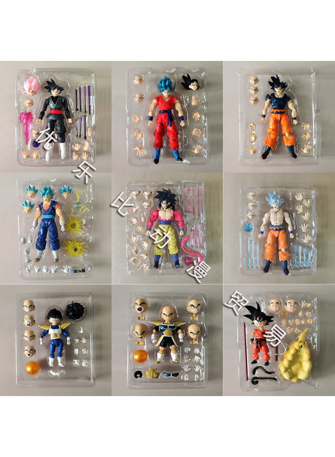 SHF Movable Resurrection Goku Self-meaning Super Saiyan Trans Bidarklin Sun Gohan Hand-made-Color:Shf Movable Vegeta - Image 2