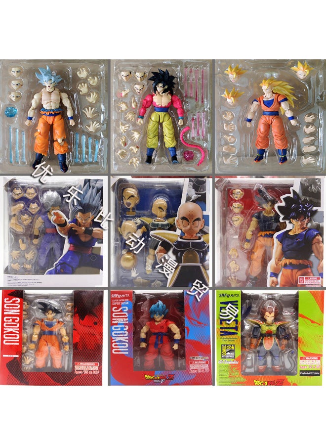 SHF Movable Resurrection Goku Self-meaning Super Saiyan Trans Bidarklin Sun Gohan Hand-made-Color:Shf Movable Vegeta - Image 4