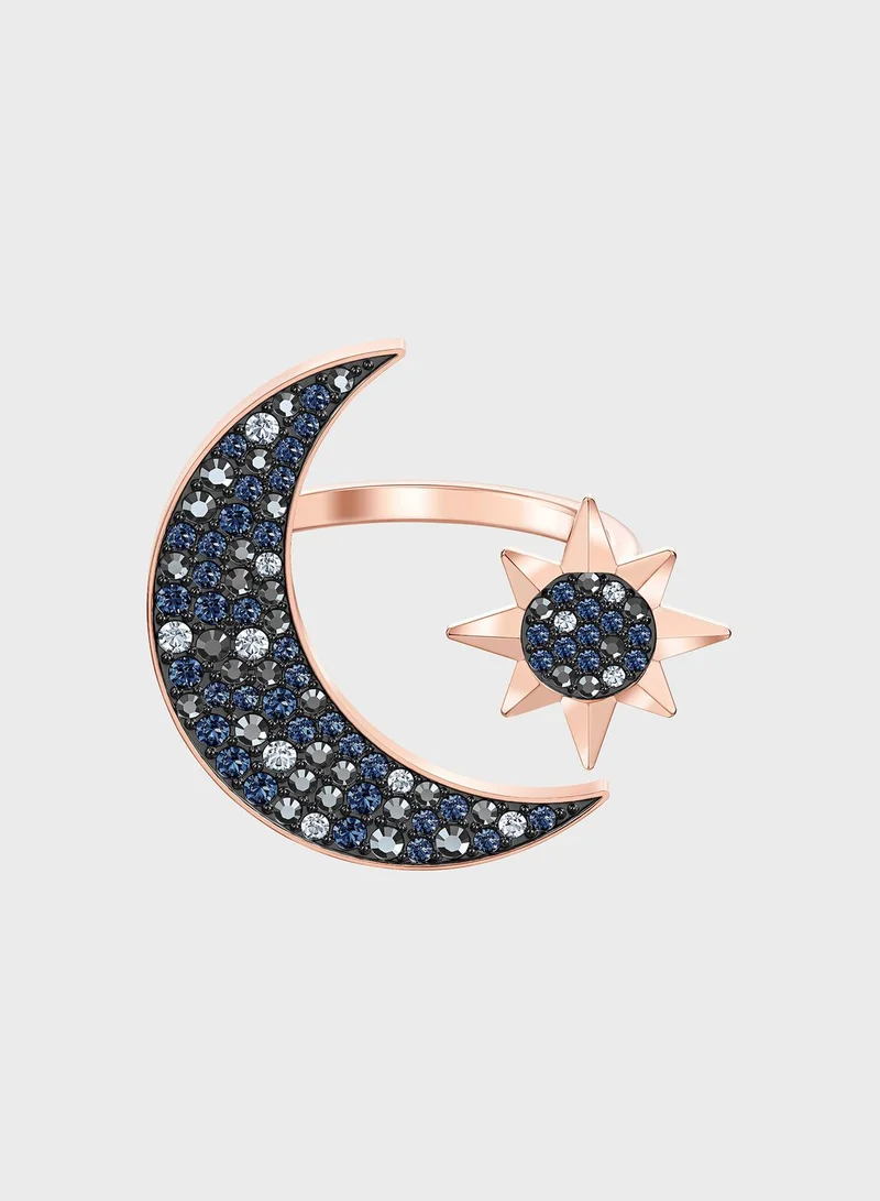 SWAROVSKI Swa Symbol Moon Ring