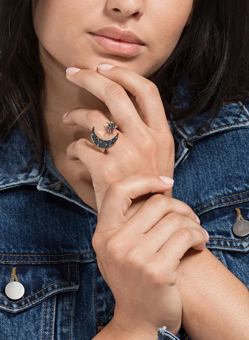 SWAROVSKI Swa Symbol Moon Ring