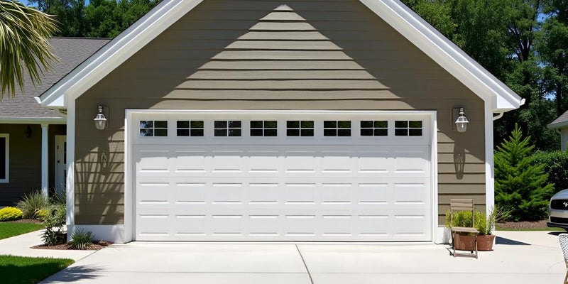 YURROAD 32 Sheets 2 Car Garage Kits Household Easy Installation Magnetic Panels Fake Windows Hardware Decorative (Size 6.14" x 4") - Image 1
